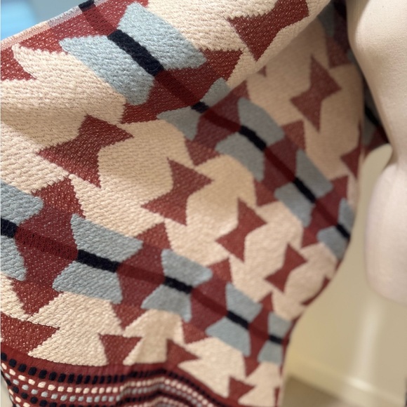 Madewell Textured Carpet Scarf Geometric Southwestern - Picture 4 of 5